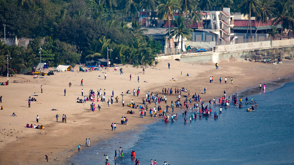 Chowpatty Beach in Mumbai